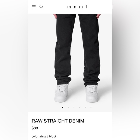 Ripped black designer Mnml jeans - Picture 6 of 6